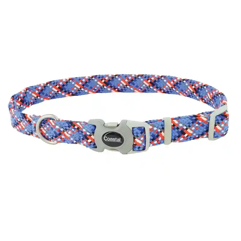Pro Active Woven Reflective Collar Cobalt - 3/4"x12-18"