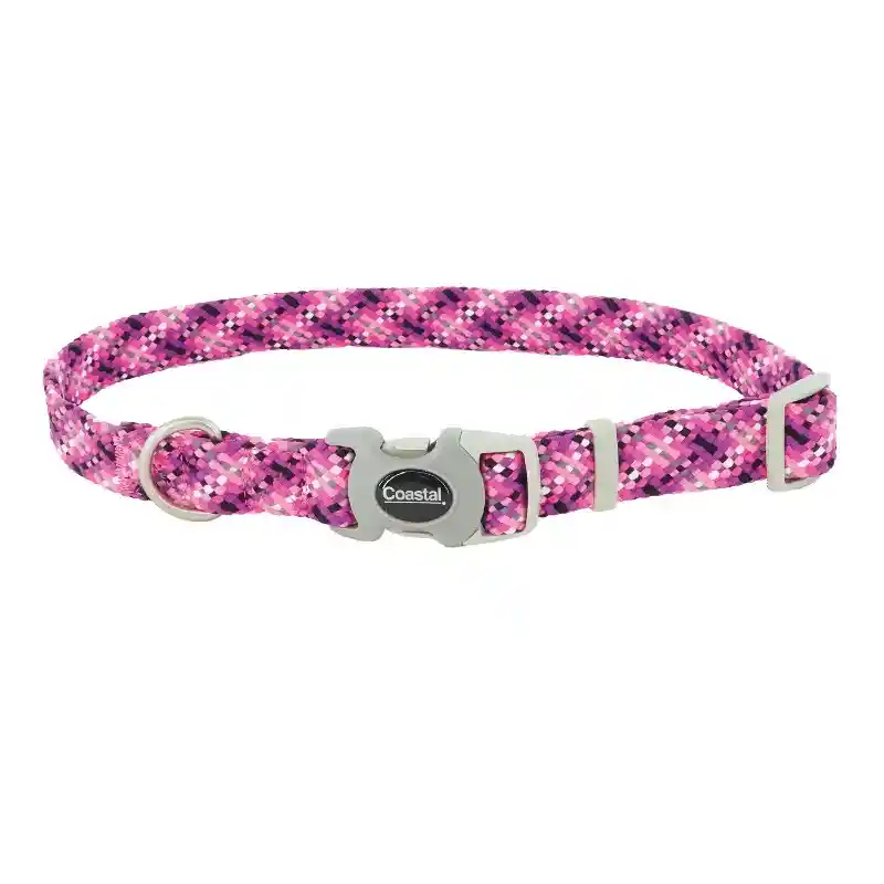 Pro Active Woven Reflective Collar Pink - 1x18-26"
