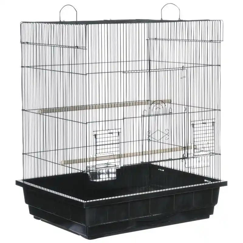 Square Roof Parakeet Cockatiel Cage Assorted