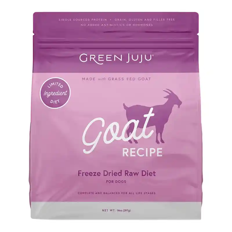 Green Juju Dog Freeze Dried Raw Goat 14 Oz