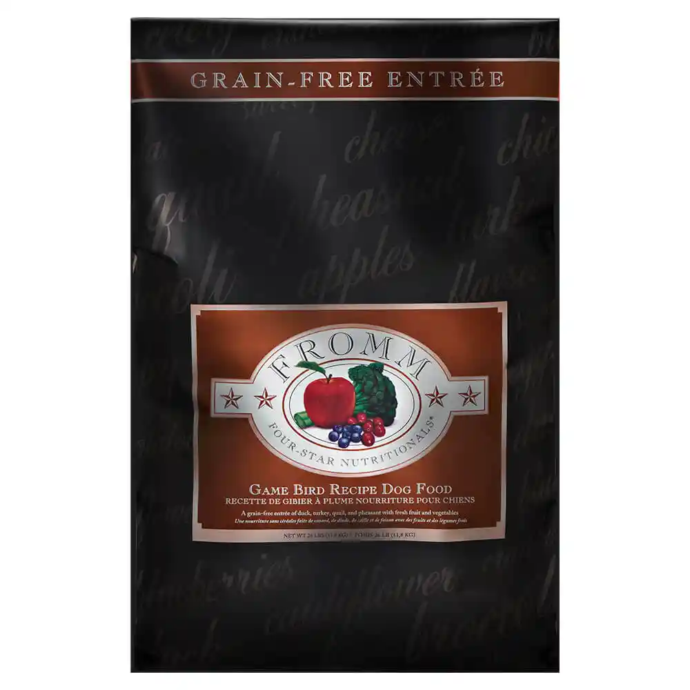 Fromm Four Star Grain Free Game Bird Dry Dog Food 26 Lbs
