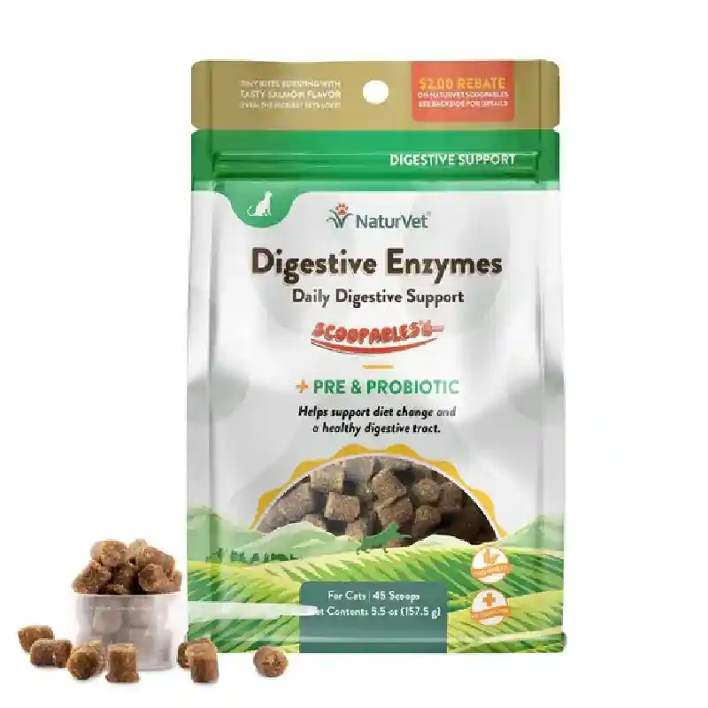 Scoopables Cat Digest Enzymes 5.5oz 76000537 Naturvet 12/cs