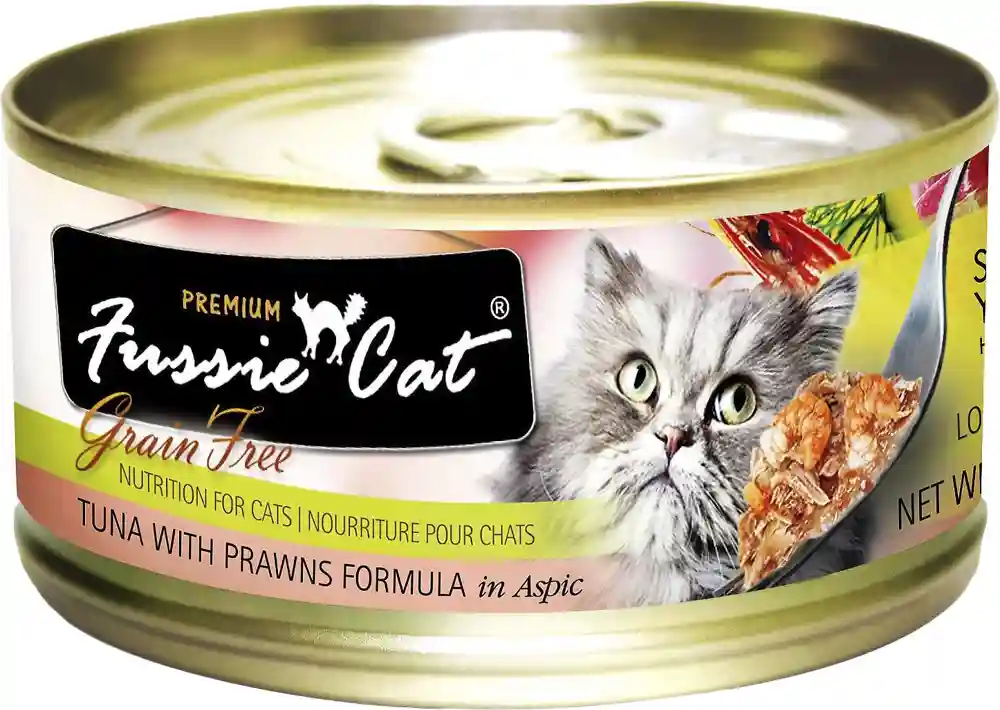 Premium Tuna With Prawns Formula In Aspic Grain-free Canned Cat Food 2.8-oz