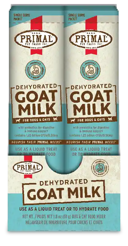 Primal Dehydrated Goat Milk 1.8 oz 10 pk