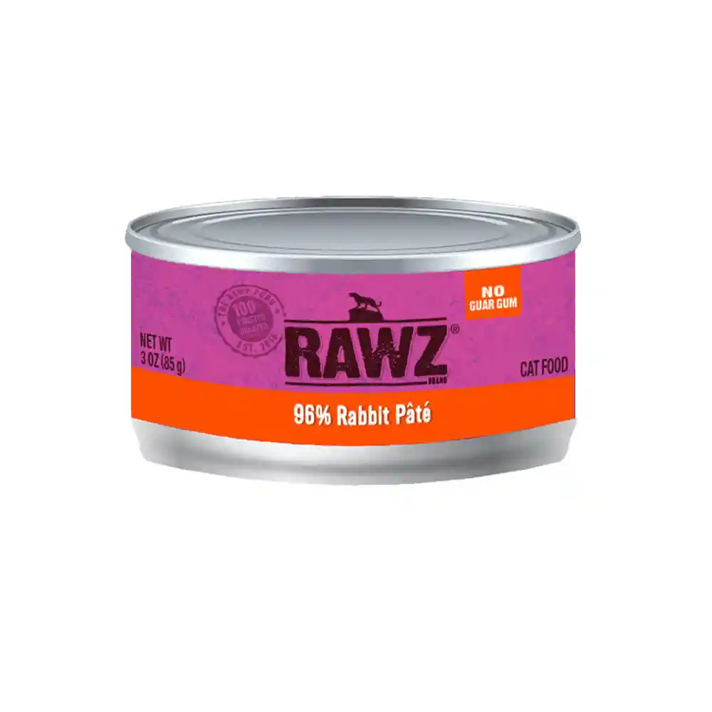 Rawz Cat 96% Rabbit Pate 3oz