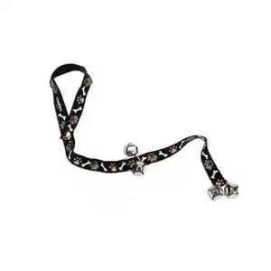 Dog Potty Training Bells - Brown Paws And Bones 1" X 31"