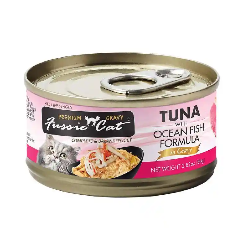 FC Black Label Tuna/Ocean Fish in Gravy 2.82 oz