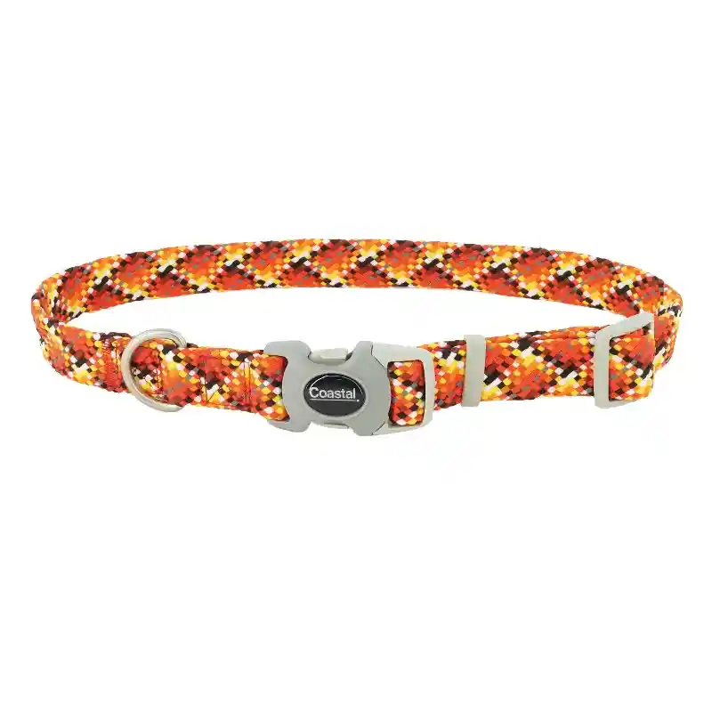 Pro Active Woven Reflective Collar Burning - 5/8"x8-12"