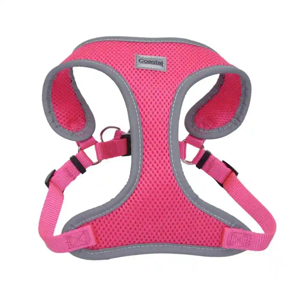 Comfort Soft Reflective Wrap Adjustable Dog - Neon Pink Sml 5/8" X 19" 23"