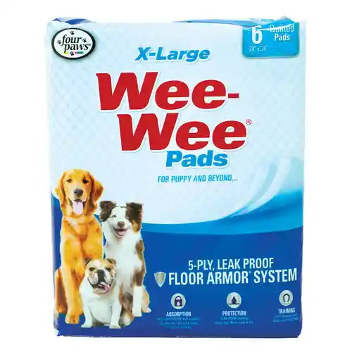 FP Wee Pads Quilted XL 6pk