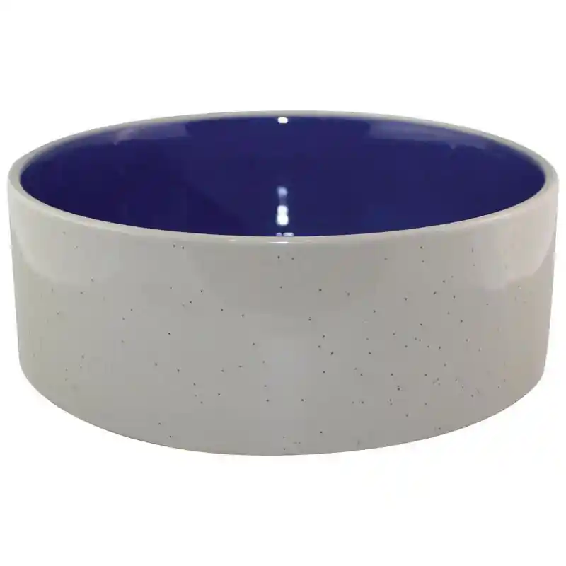 Ceramic Crock Dog Dish 7"