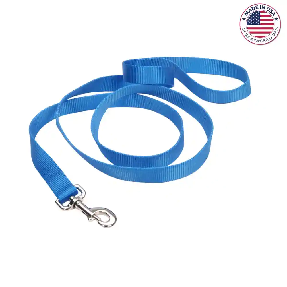 Single Ply Dog Leash - Blue Lagoon 5/8" X 6'