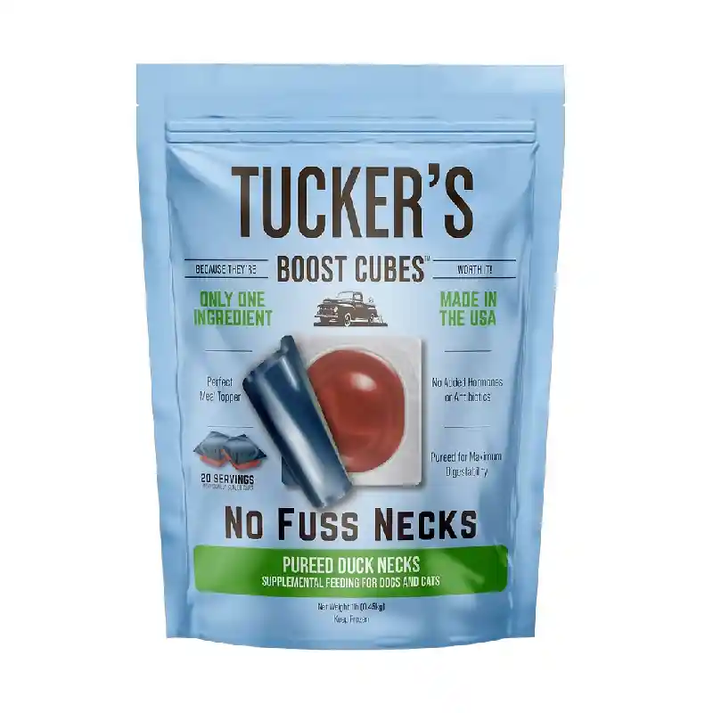 Tuckers Dog Boost Cubes Duck Necks Frozen 1lb 30=cs