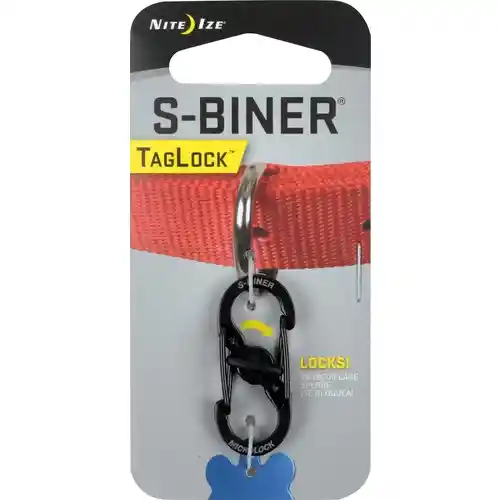 SS S-BINER TAGLOCK 1PK BLCK