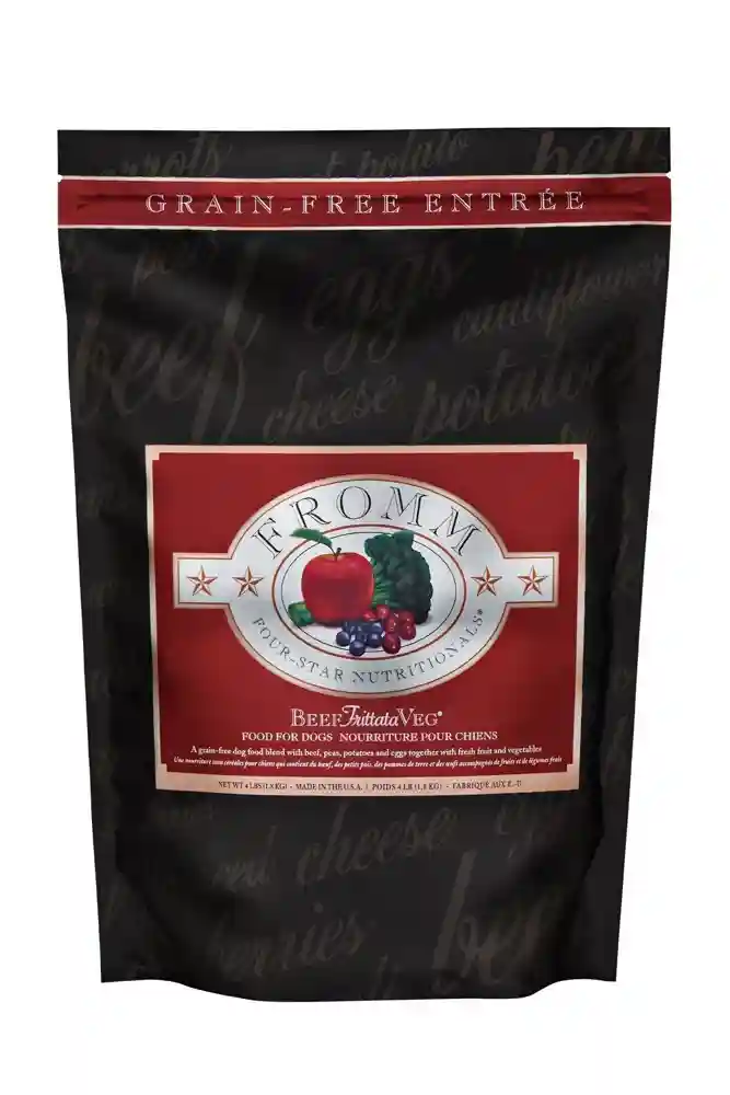 Four Star Grain Free Beef Frittata Veg Dry Dog Food 4-lb