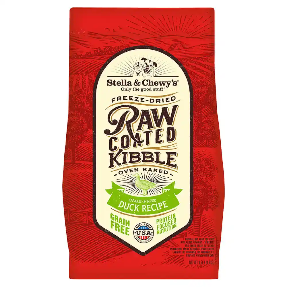 Raw Coated Duck Recipe Dry Dog Food 3.5-lb