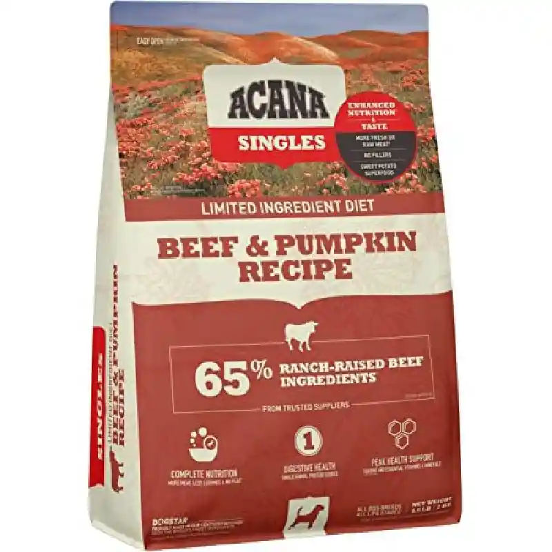 Aca Singles Beef N Pmpkn 4.5lb
