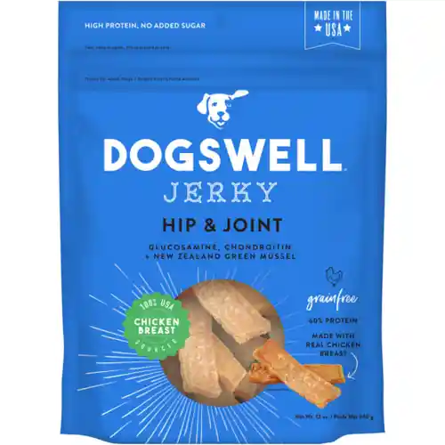 Hip & Joint Chicken Jerky Recipe Grain-free Dog Treats 10-oz