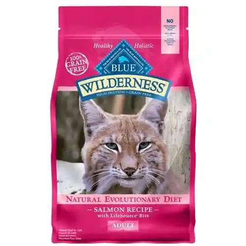 Blue Buffalo Wilderness Salmon Recipe Grain-free Dry Cat Food 5-lb