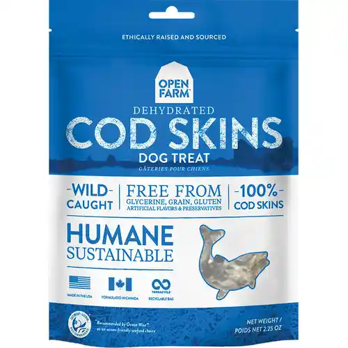 OF Dehydrated Cod Skin Treats 2.25 oz