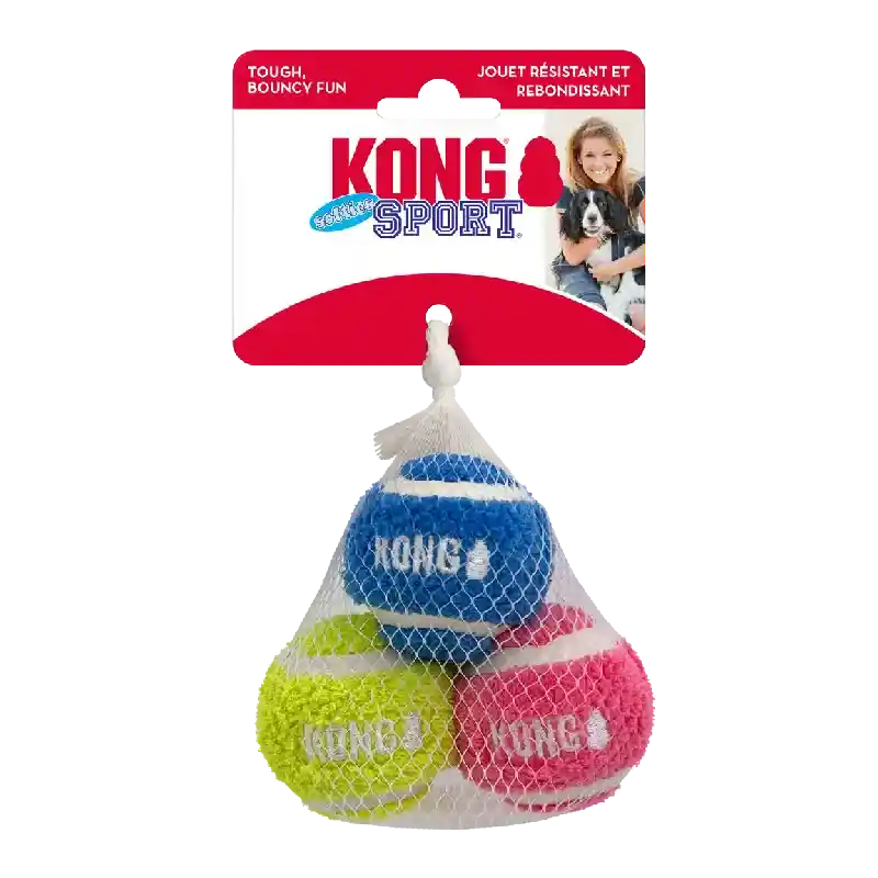 Kong Sport Softies Ball Sm 3pck