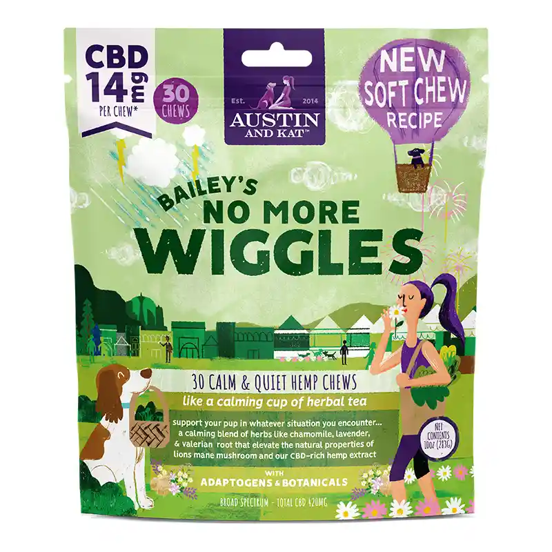 Austin & Kat Bailey's No More Wiggles Chews 14mg 10 Oz