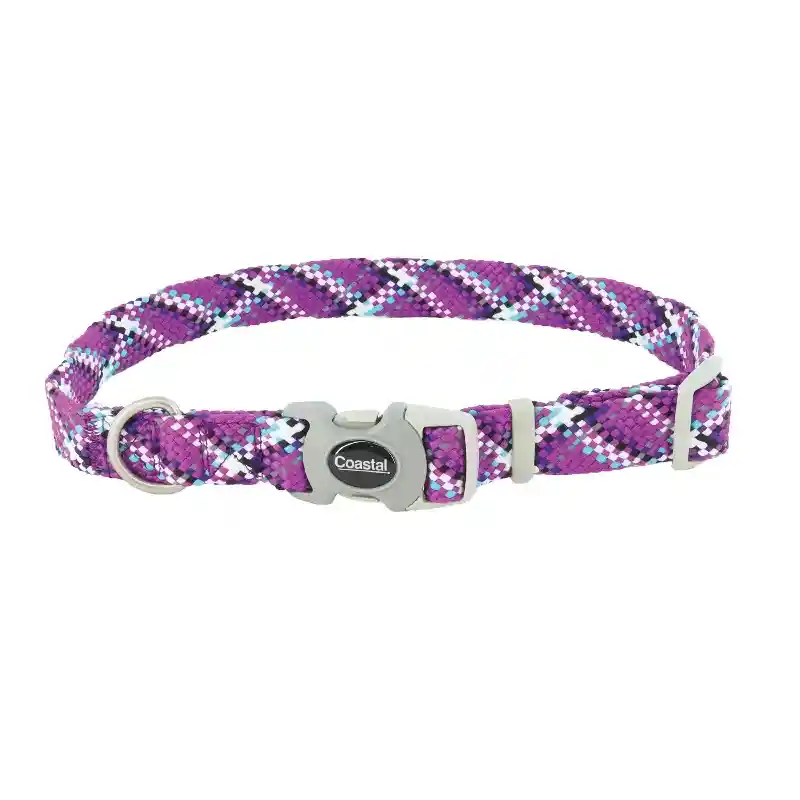 Pro Active Woven Reflective Collar Violet - 5/8"x8-12"