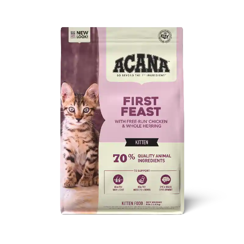 Acana First Feast Kitten Dry Cat Food 4-lb