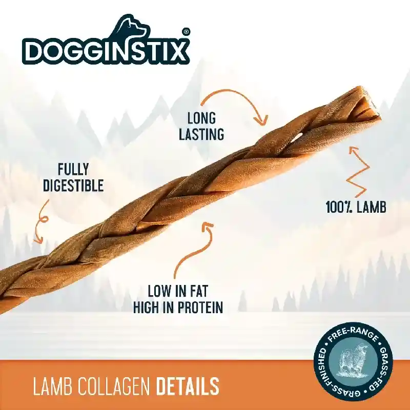 Braided Lamb Collagen 6 in 45/cs