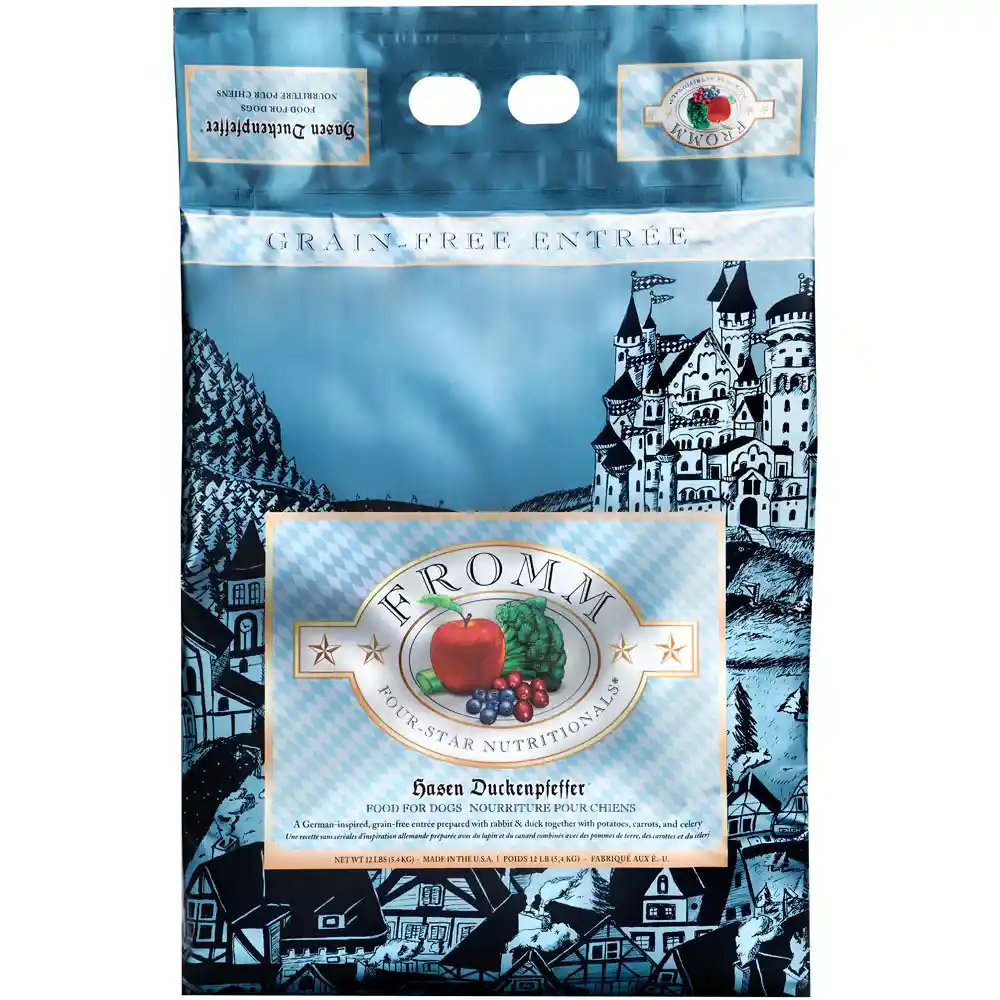 Four Star Grain Free Hasen Duckenpfeffer Dry Dog Food 12-lb