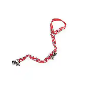 Dog Potty Training Bells - Red With Paws 1" X 31"