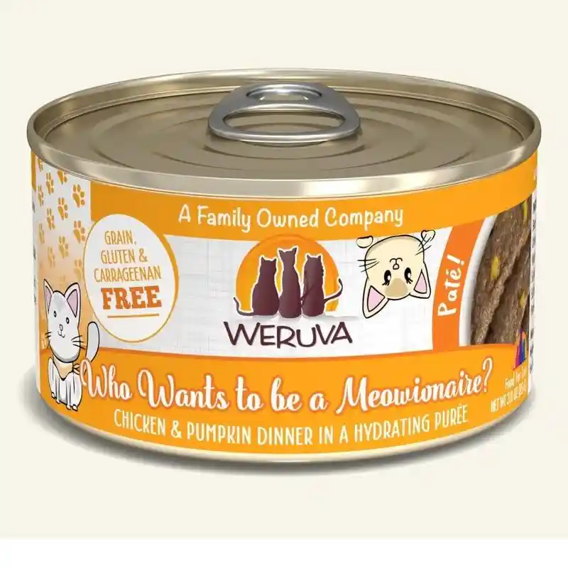 Weruva Can Chicken & Pumpkin Meowionaire 3-oz