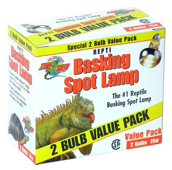 ZM Basking Spot Lamp 75 w Incandescent 2 Pk
