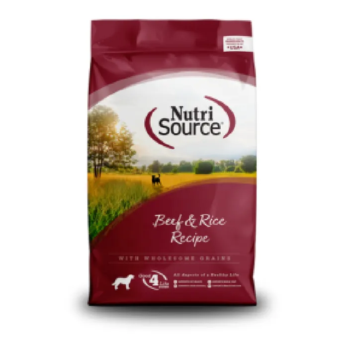 Nutrisource Dog Beef & Rice 12#