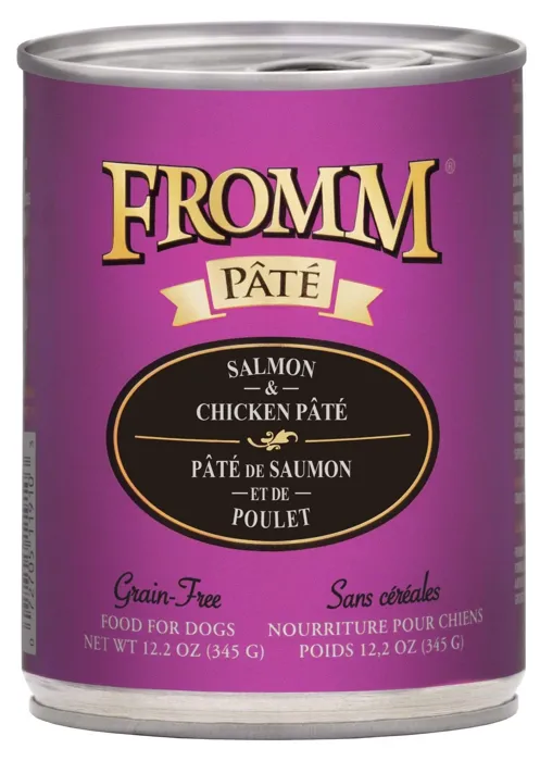 Fromm Gold Salmon & Chicken Pate Canned Dog Food 12/12.2 Oz Case