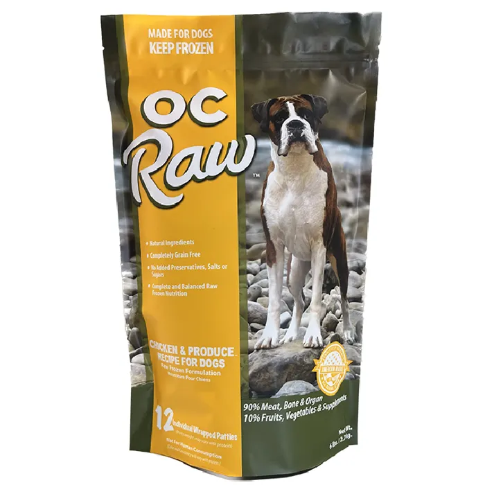 OC Raw Chicken / Prodece Patties 6.5 lbs