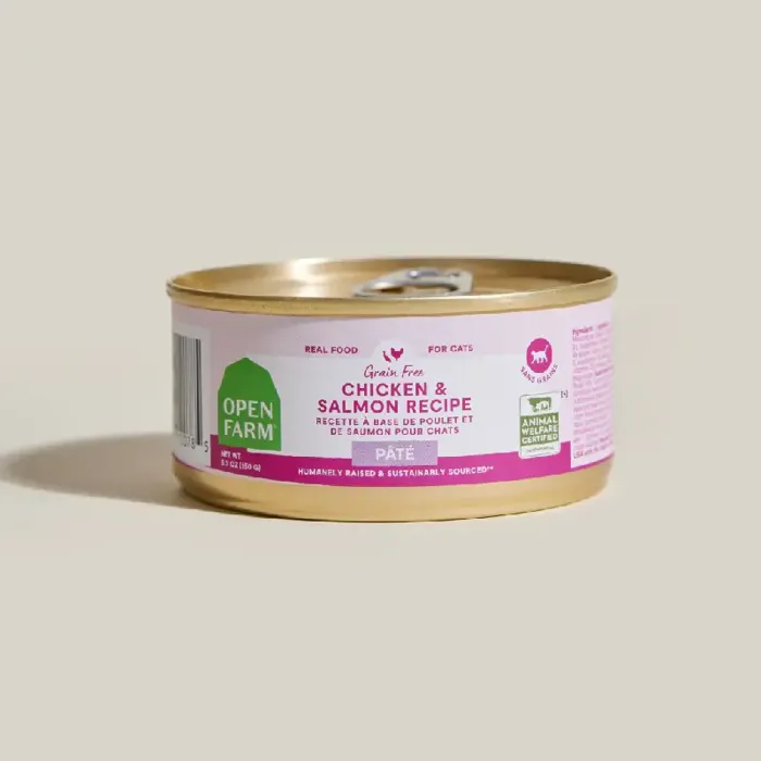 Open Farm Cat Chicken Salmon Pate Can 2.8-oz