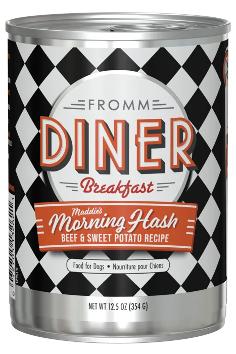 Fromm Dog Diner Hash Beef Sweet Potato Can 12.5oz 12/cs