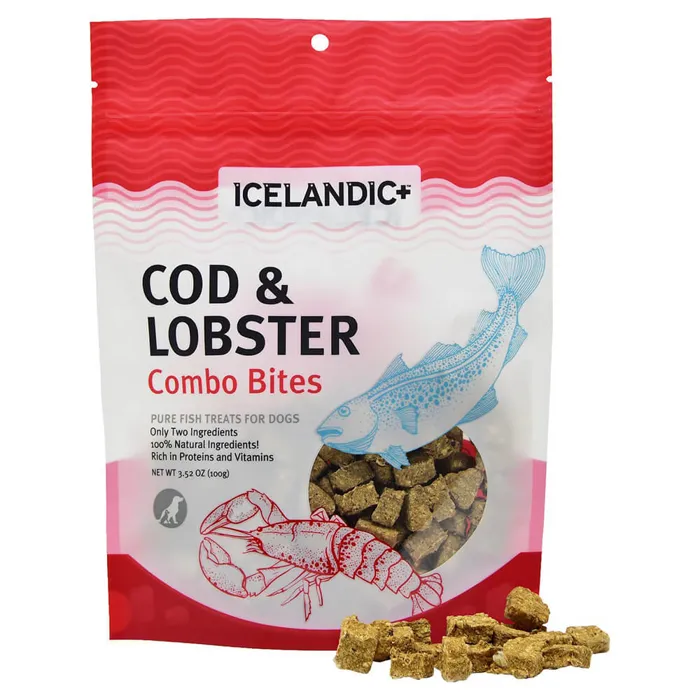 Icelandic Plus Dog Combo Bites Cod Lobster 3.52-oz