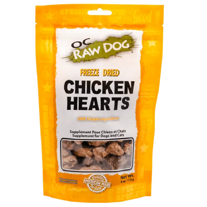 OC Raw FD Chicken Hearts 4 oz
