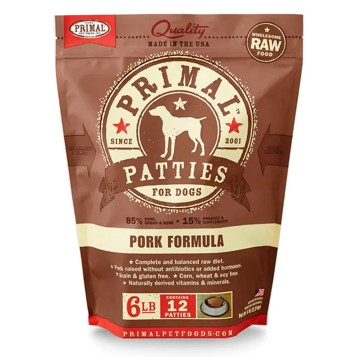 Primal Pork Patties Dog 6# (Frzn)