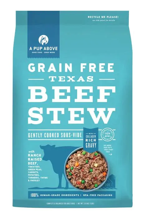 A Pup Above Texas Beef Stew Grain-free Gently Cooked Dog Food 7-lb