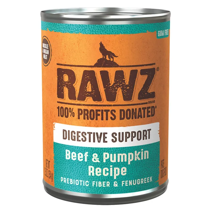 Rawz Dog Digestive Beef Pumpkin Can 12.5-oz
