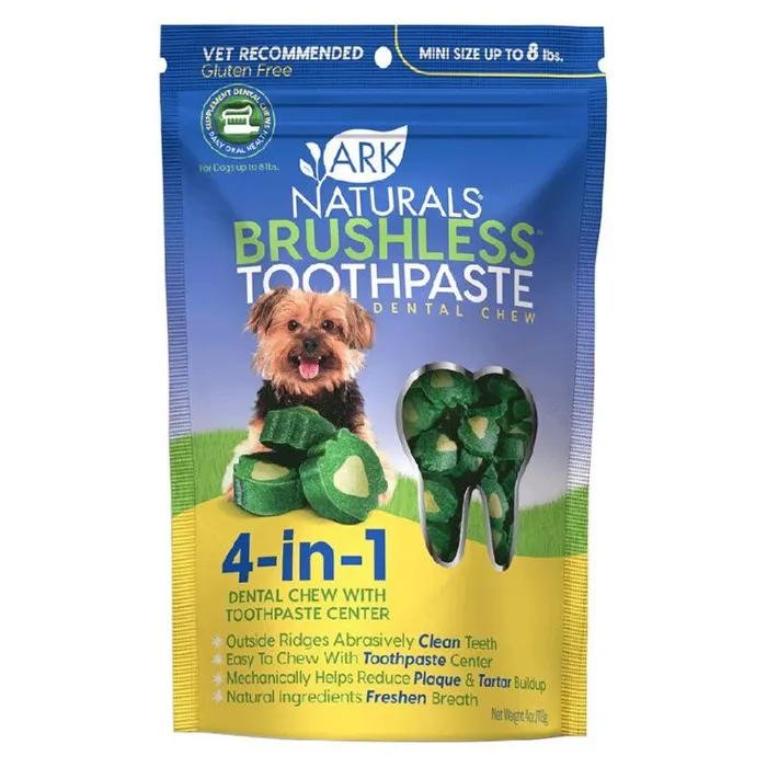 Brushless Toothpaste Chews Mini 4-oz