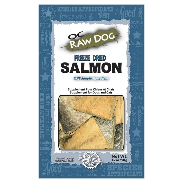 Oc Raw Dog Freeze Dried Salmon 3.2 Oz