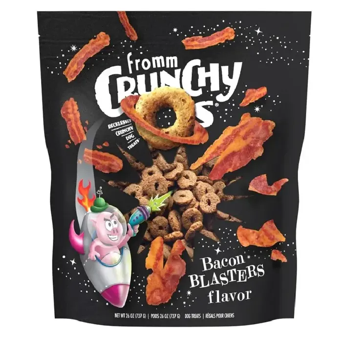 Fromm Dog Crunchy Os Bacon Blasters Treat 6-oz