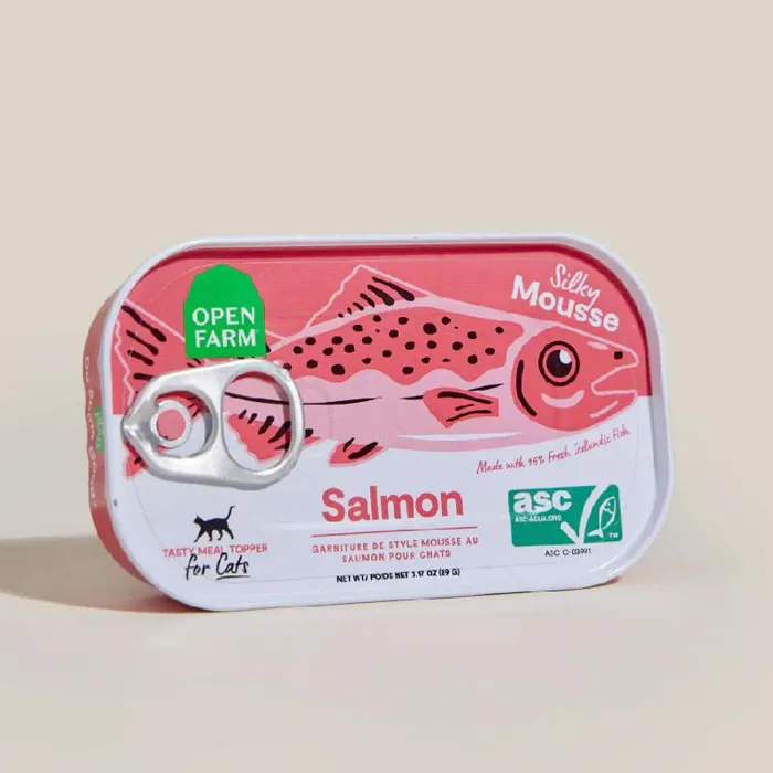 Open Farm Cat Topper Salmon Tin 3.17-oz