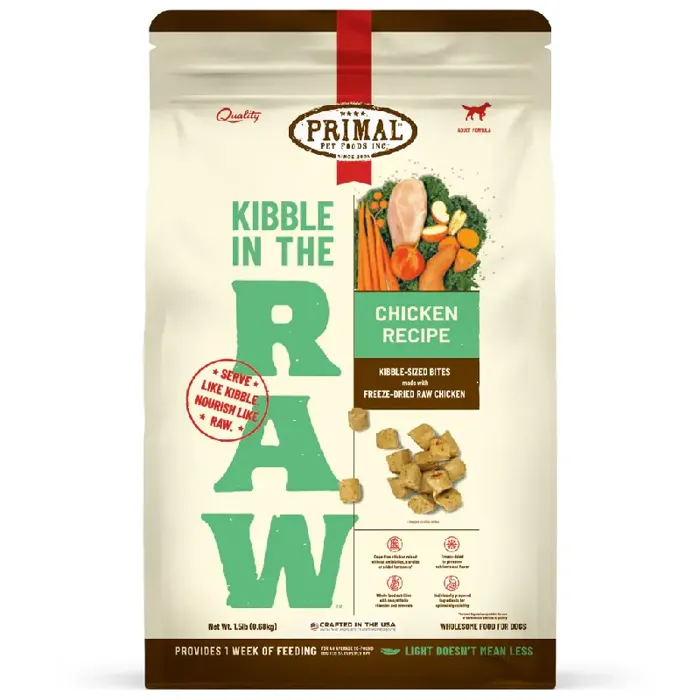 Kibble in the Raw - Chicken Recipe 1.5lb