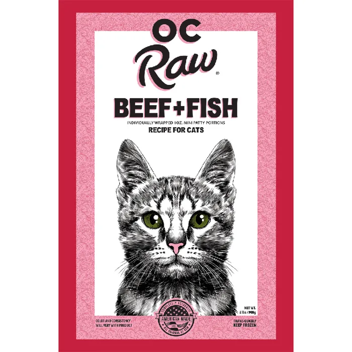 OC Raw Feline Beef Meaty Rox 2 Lbs