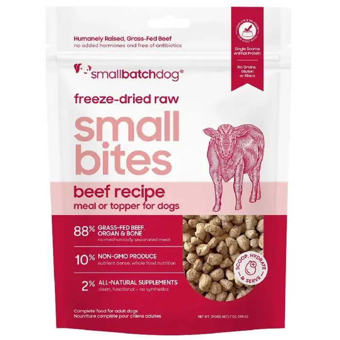 Smallbatch FD Dog Small Bites Beef 20 oz